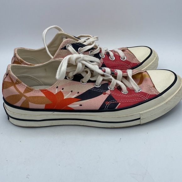 Women’s Converse Chuck Taylor low top floral print canvas sneakers shoes sz 9.5 - Picture 4 of 8